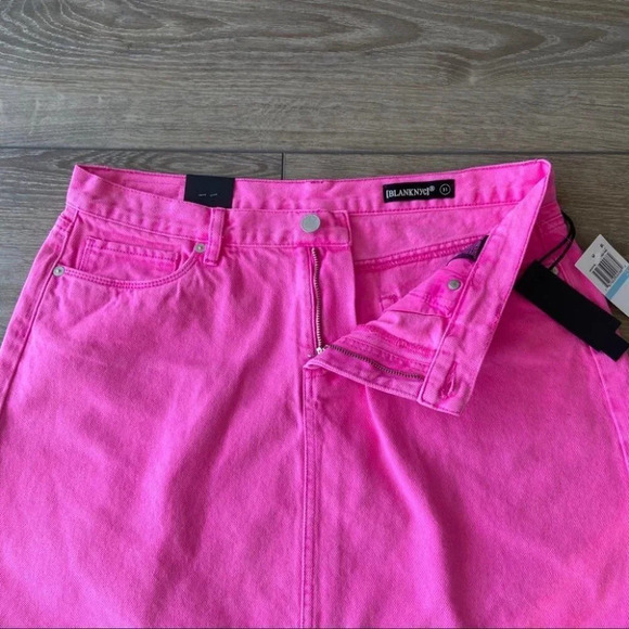 NWT Blank NYC A-LINE DENIM SKIRT - Picture 10 of 11